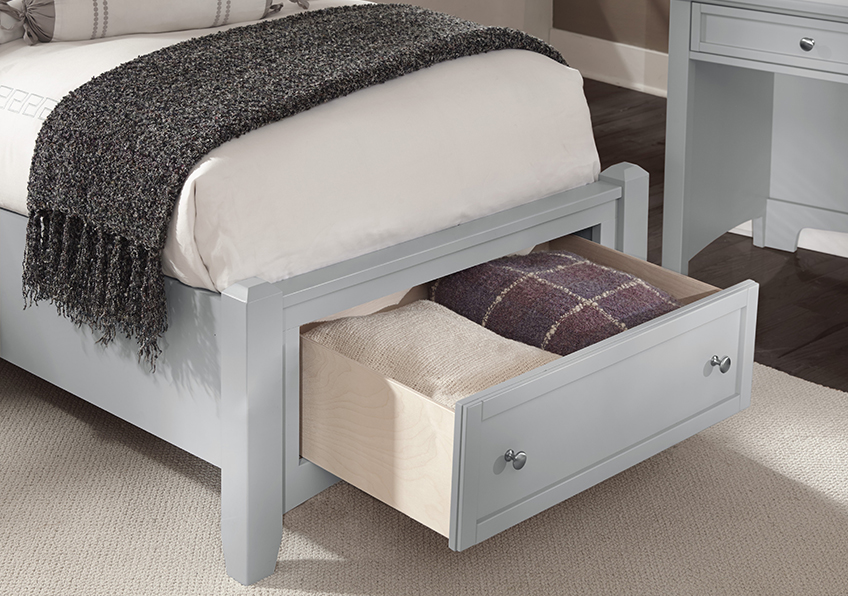 Bonanza Twin Upholstered Storage Bed 3/3 - Blue in Twin - BB26-331-033-033B-302-333 BB26331033033B302333