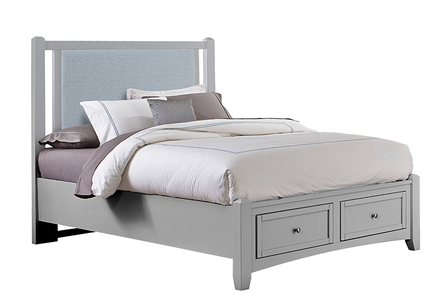 Bonanza Upholstered Storage Bed - Blue in Queen - BB26-551-053-050B-502-555 BB26551053050B502555