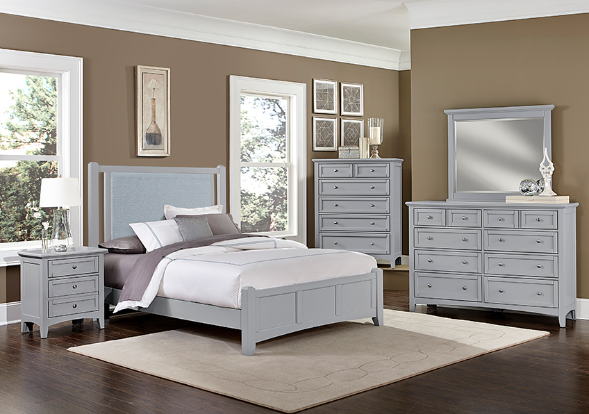 Bonanza Upholstered Bed - Blue in Queen - BB26-551-053-855-922 BB26551053855922