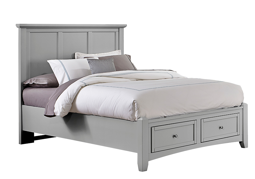 Bonanza Full, Queen, & King Mansion Storage Bed - Grey Finish in Queen - BB26-558-050B-502-555 BB26558050B502555