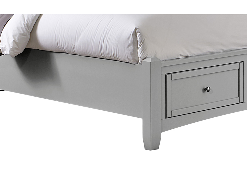 Bonanza Full, Queen, & King Mansion Storage Bed - Grey Finish in Queen - BB26-558-050B-502-555 BB26558050B502555
