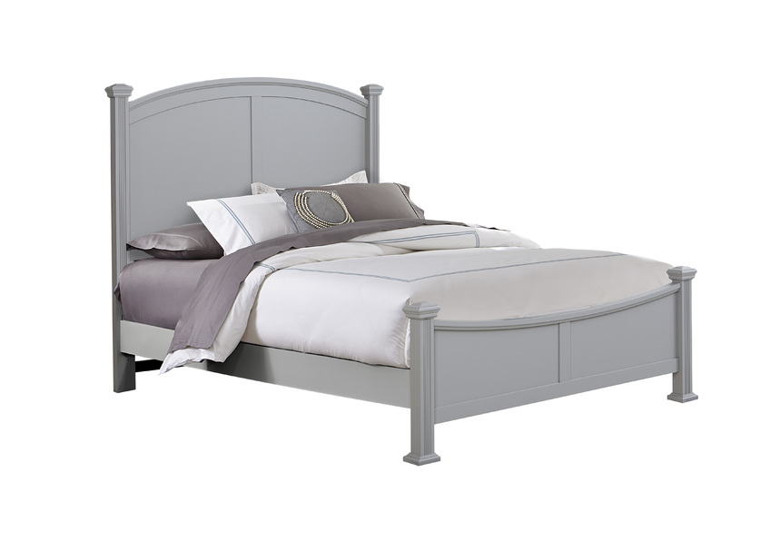 Bonanza Queen & King Poster Bed - Grey Finish in King - BB26-667-766-922-MS1 BB26667766922MS1
