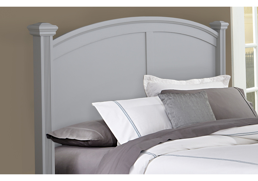 Bonanza Queen & King Poster Bed - Grey Finish in King - BB26-667-766-922-MS1 BB26667766922MS1