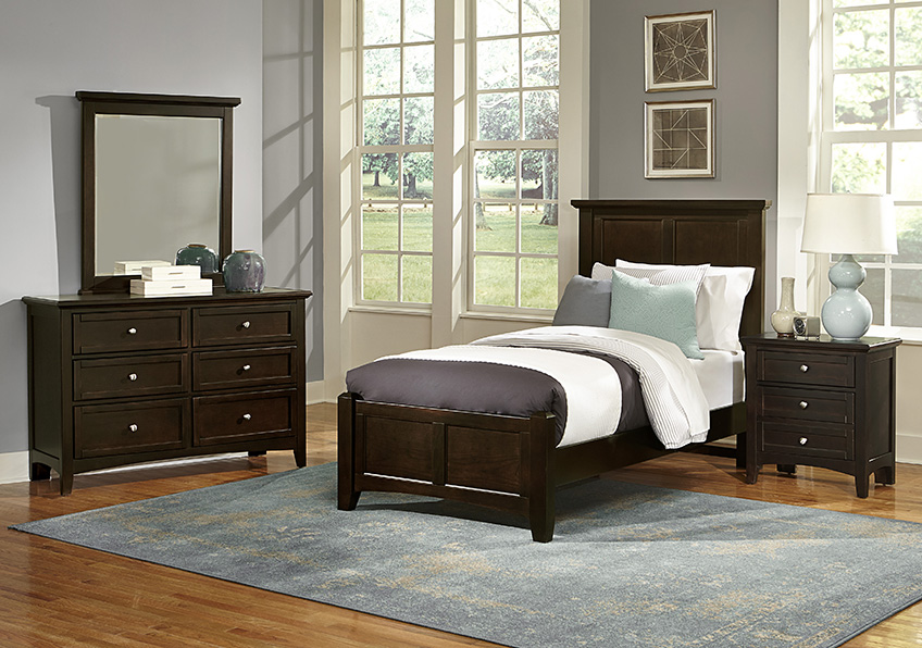 Bonanza Twin Mansion Bed - Merlo Finish - BB27-338/833/900 BB27338833900