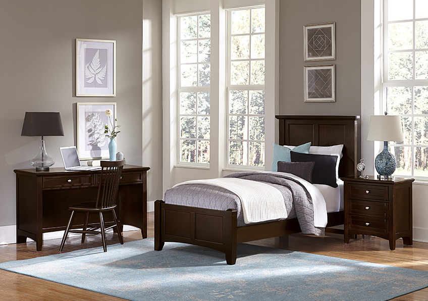 Bonanza Twin Mansion Bed - Merlo Finish - BB27-338/833/900 BB27338833900
