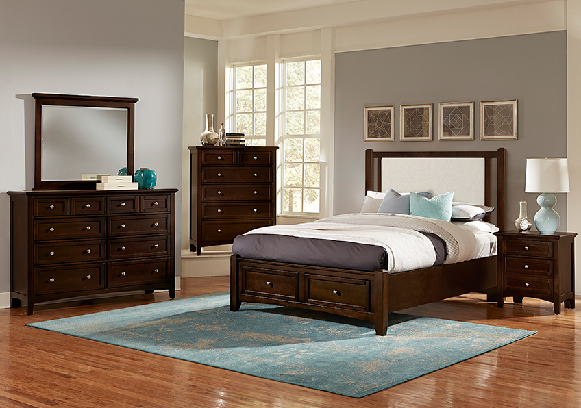 Bonanza Upholstered Storage Bed - Linen in Queen - BB27-551-051-050B-502-555 BB27551051050B502555