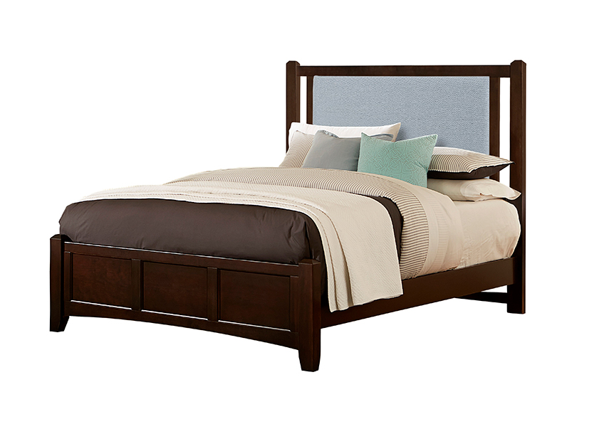 Bonanza Upholstered Bed - Blue in Queen - BB27-551-053-855-922 BB27551053855922