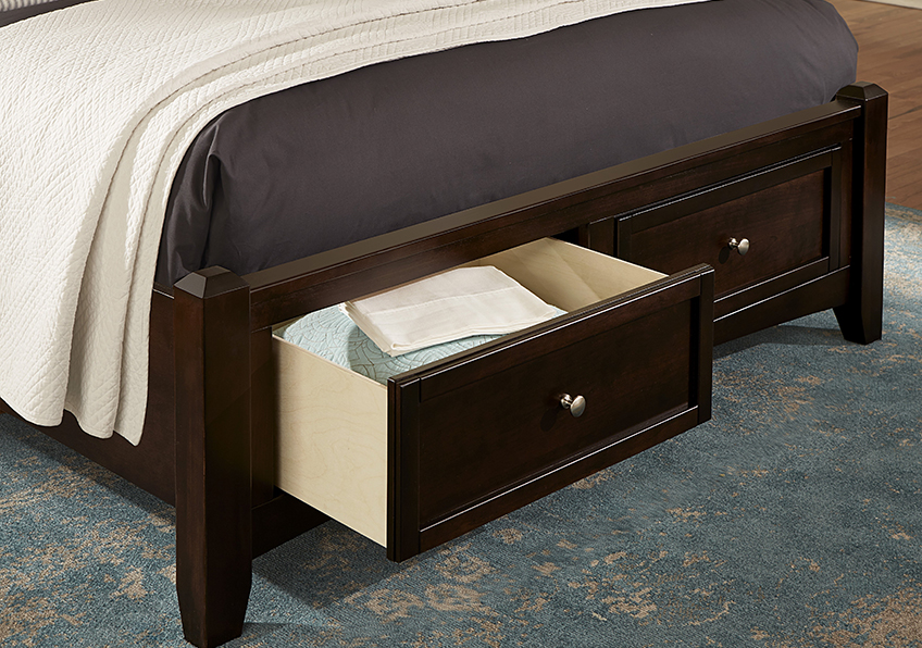 Bonanza Full, Queen, & King Mansion Storage Bed - Merlo Finish - BB27-552-046B-302-444, BB27-558-050B-502-555, BB27-668-066B-502-666 BB27552046B302444BB27558050B502555BB27668066B502666