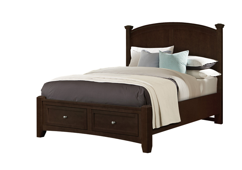 Bonanza Queen & King Poster Storage Bed - Merlo Finish BB27557050B502TT555TBB27667060B922TT666T