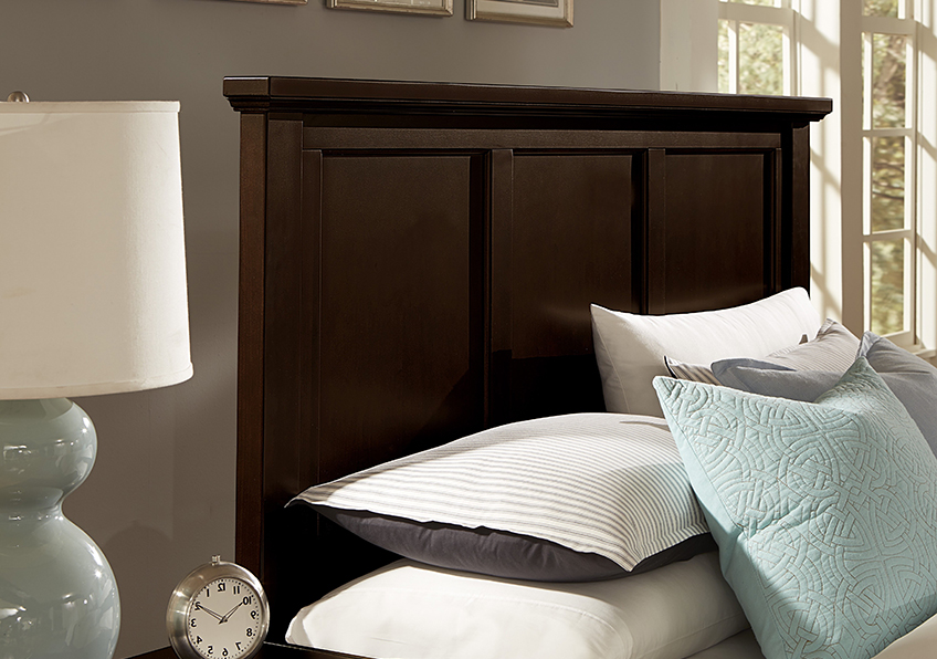Bonanza Full, Queen, & King Mansion Storage Bed - Merlo Finish in Queen - BB27-558-050B-502-555 BB27558050B502555