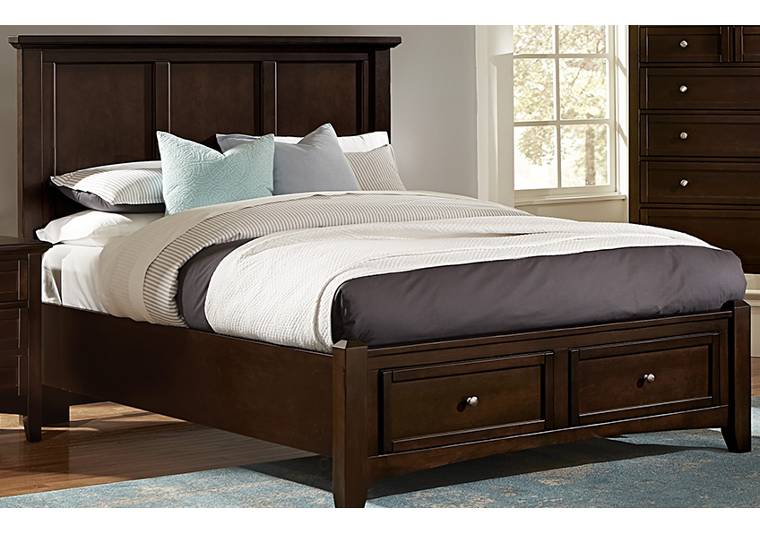 Bonanza Full, Queen, & King Mansion Storage Bed - Merlo Finish in King - BB27-668-066B-502-666 BB27668066B502666
