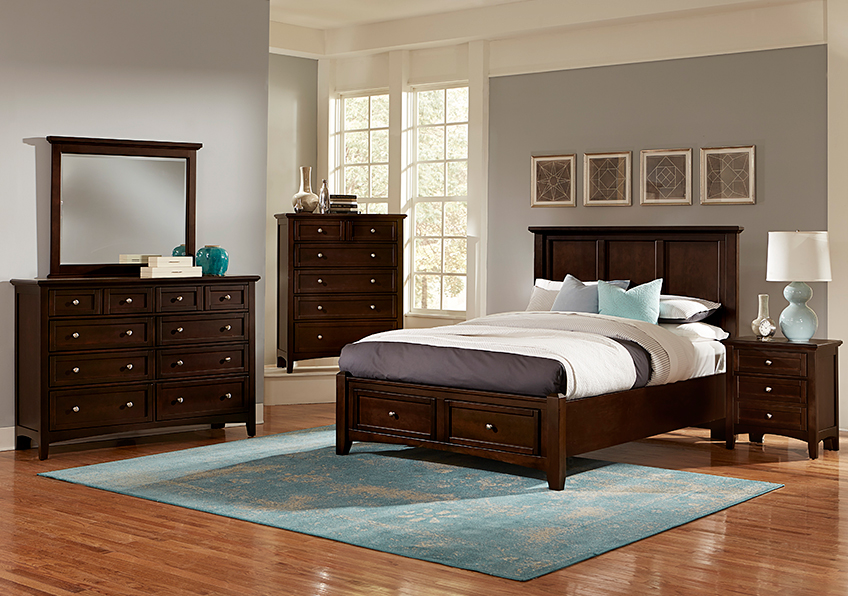 Bonanza Full, Queen, & King Mansion Storage Bed - Merlo Finish in King - BB27-668-066B-502-666 BB27668066B502666