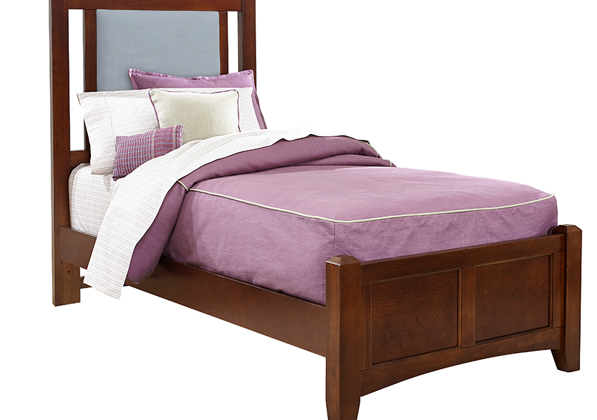 Bonanza Twin Upholstered Bed 3/3 - Blue in Queen - BB28-331-033-833-900 BB28331033833900