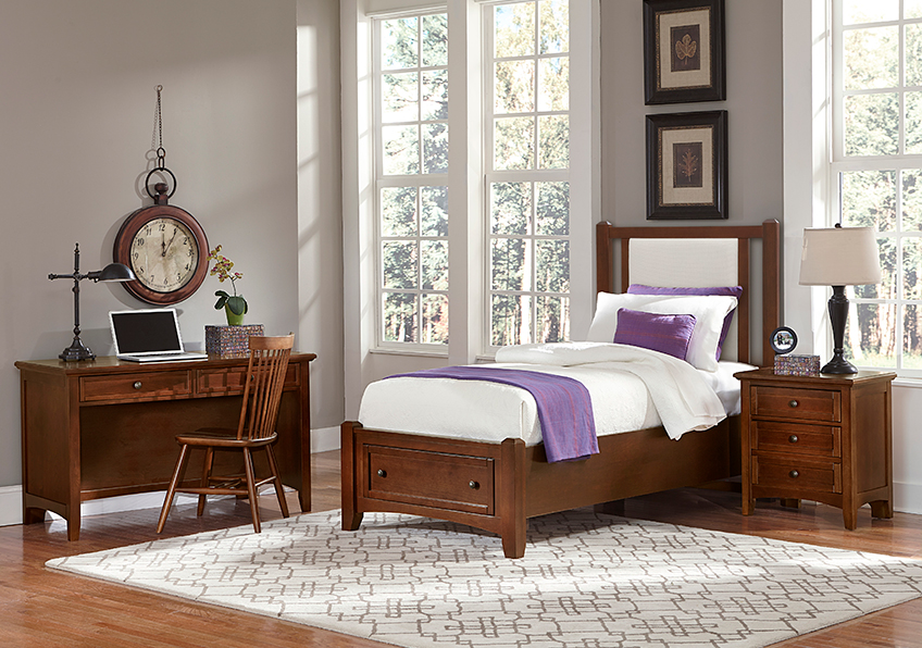 Bonanza Twin Upholstered Storage Bed 3/3 - Grey in Twin - BB28-331-034-033B-302-333 BB28331034033B302333