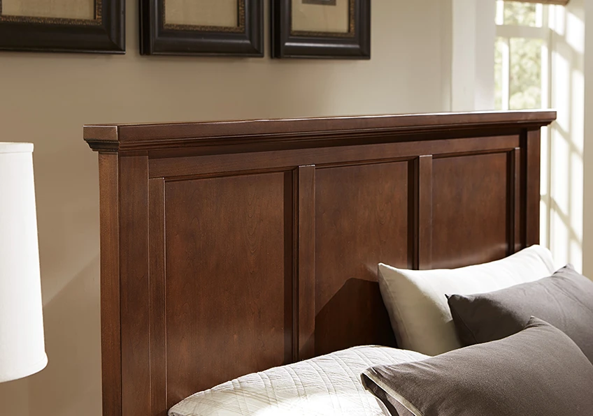 Bonanza Twin Mansion Storage Bed - Cherry Finish in Twin - BB28-338-033B-302-333 BB28338033B302333