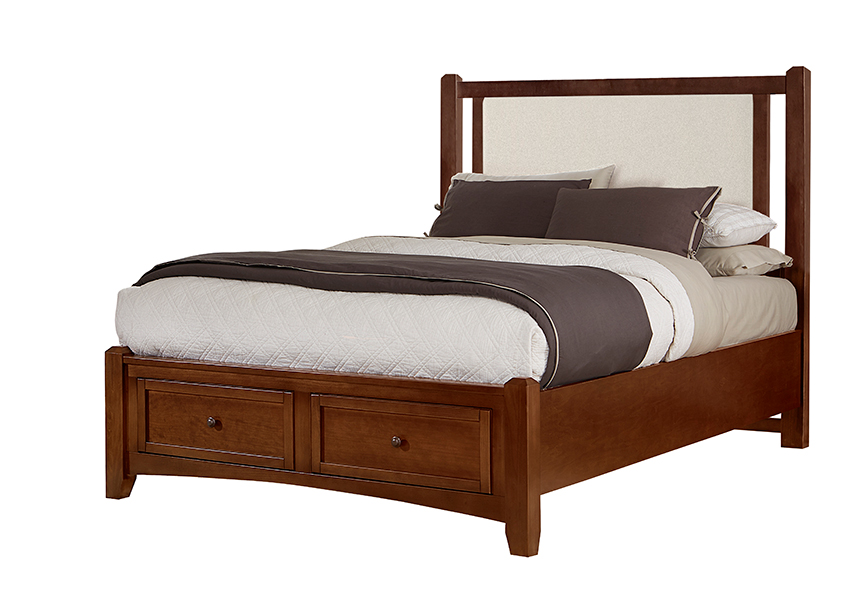 Bonanza Upholstered Storage Bed - Linen in Queen - BB28-551-051-050B-502-555 BB28551051050B502555