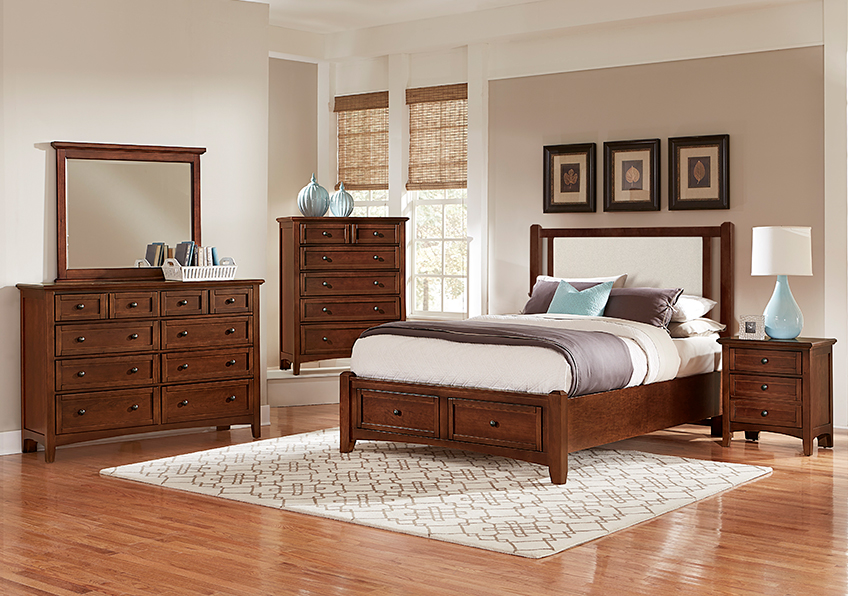 Bonanza Upholstered Storage Bed - Linen in Queen - BB28-551-051-050B-502-555 BB28551051050B502555
