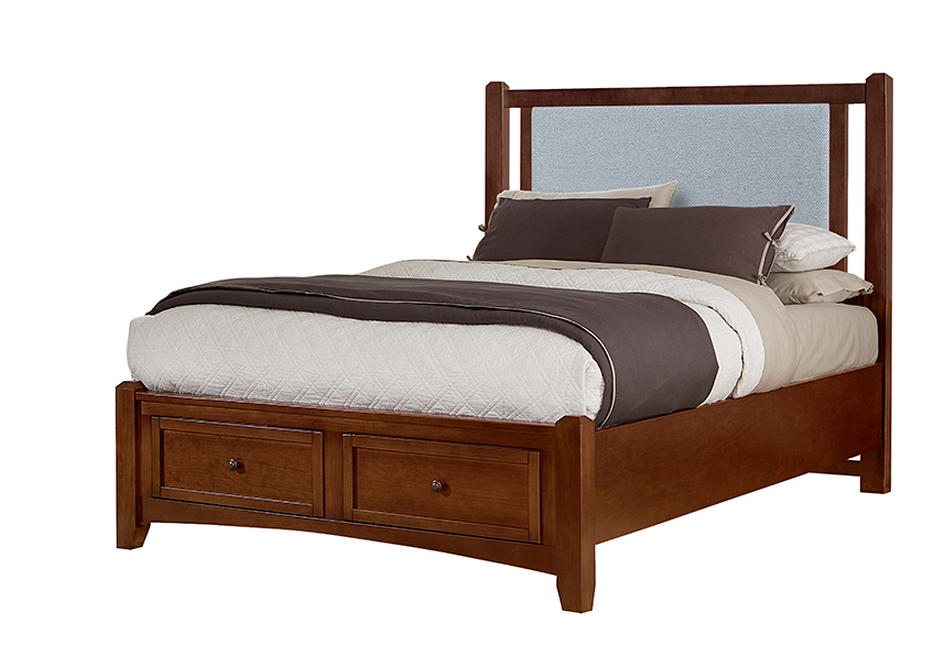 Bonanza Upholstered Storage Bed - Blue in Queen - BB28-551-053-050B-502-555 BB28551053050B502555
