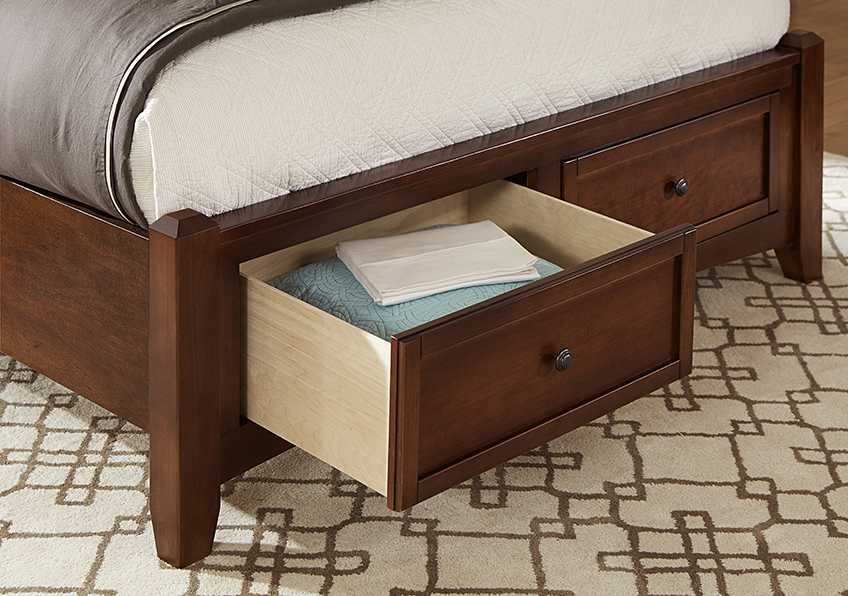 Bonanza Upholstered Storage Bed - Blue in Queen - BB28-551-053-050B-502-555 BB28551053050B502555
