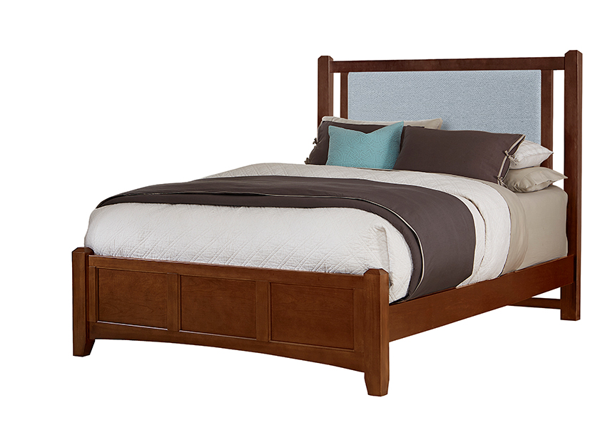 Bonanza Upholstered Bed - Blue in Queen - BB28-551-053-855-922 BB28551053855922