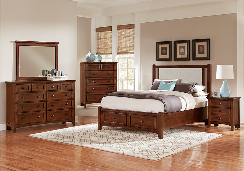 Bonanza Upholstered Storage Bed - Grey in Queen - BB28-551-054-050B-502-555 BB28551054050B502555