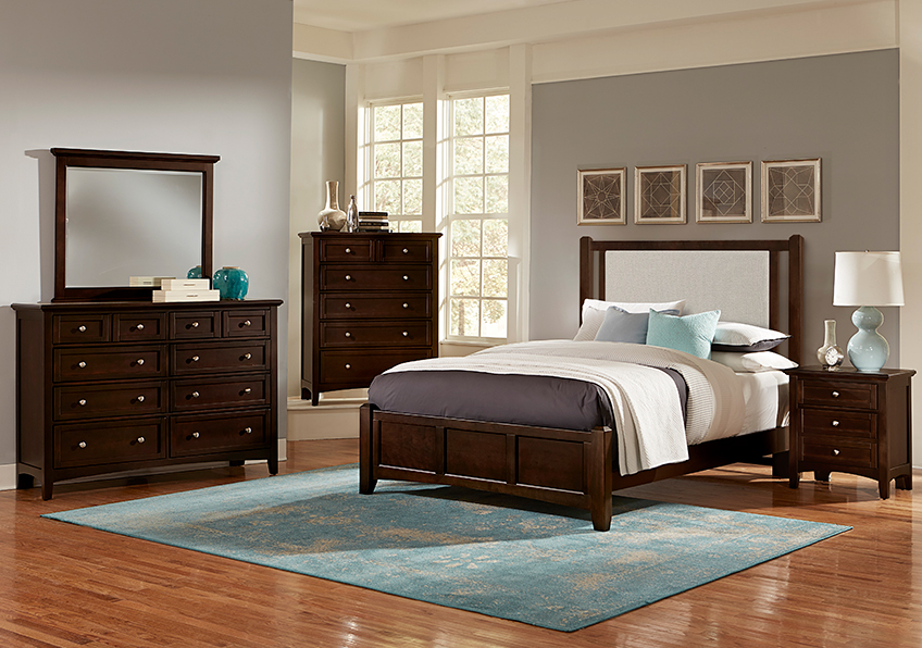 Bonanza Upholstered Bed - Grey in Queen - BB28-551-054-855-922 BB28551054855922