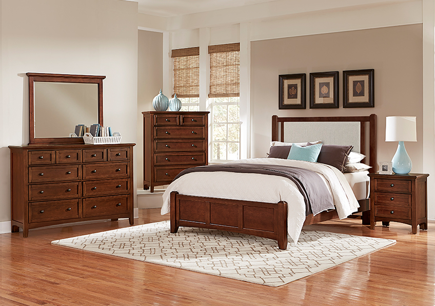 Bonanza Upholstered Bed - Grey in Queen - BB28-551-054-855-922 BB28551054855922