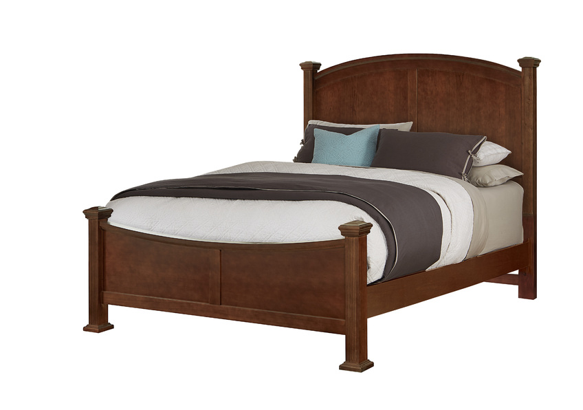Bonanza Queen & King Poster Bed - Cherry Finish in King - BB28-667-766-922-MS1 BB28667766922MS1