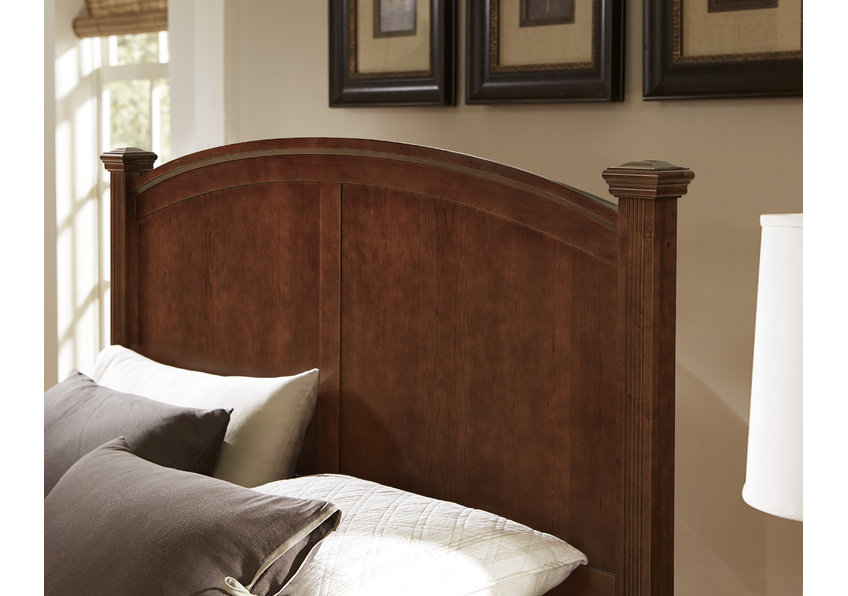 Bonanza Queen & King Poster Bed - Cherry Finish in King - BB28-667-766-922-MS1 BB28667766922MS1