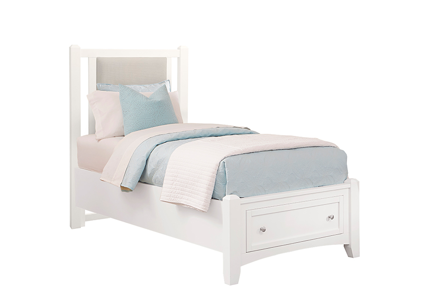 Bonanza Twin Upholstered Storage Bed 3/3 - Linen in Twin - BB29-331-031-033B-302-333 BB29331031033B302333