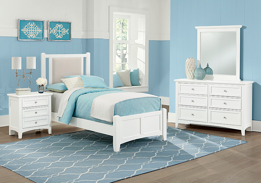 Bonanza Twin Upholstered Bed 3/3 - Linen in Queen - BB29-331-031-833-900 BB29331031833900