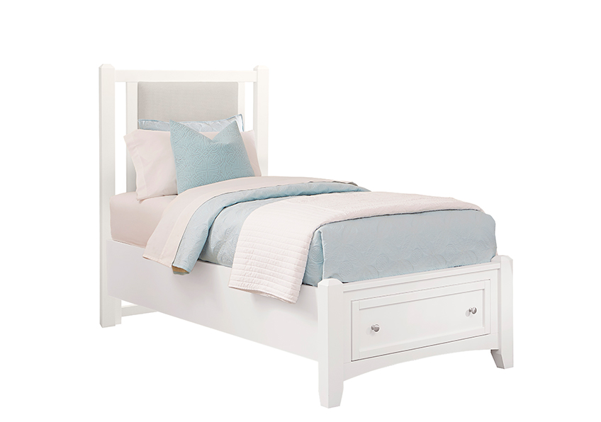 Bonanza Twin Upholstered Storage Bed 3/3 - Grey in Twin - BB29-331-034-033B-302-333 BB29331034033B302333