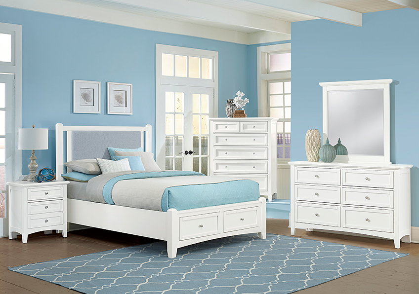Bonanza Upholstered Storage Bed - Blue in Queen - BB29-551-053-050B-502-555 BB29551053050B502555