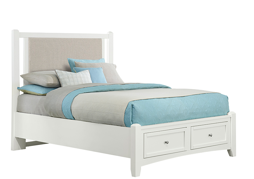 Bonanza Upholstered Storage Bed - Grey in Queen - BB29-551-054-050B-502-555 BB29551054050B502555