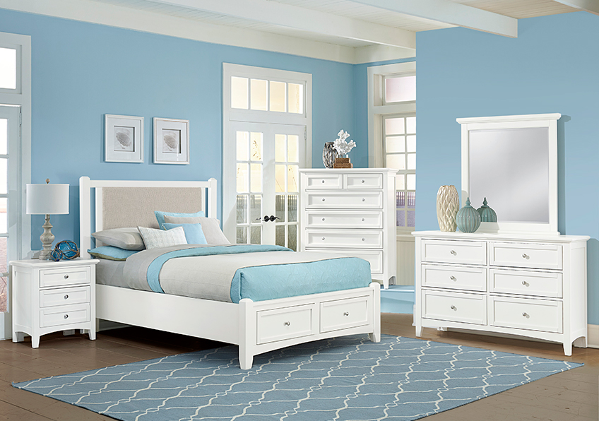 Bonanza Upholstered Storage Bed - Grey in Queen - BB29-551-054-050B-502-555 BB29551054050B502555
