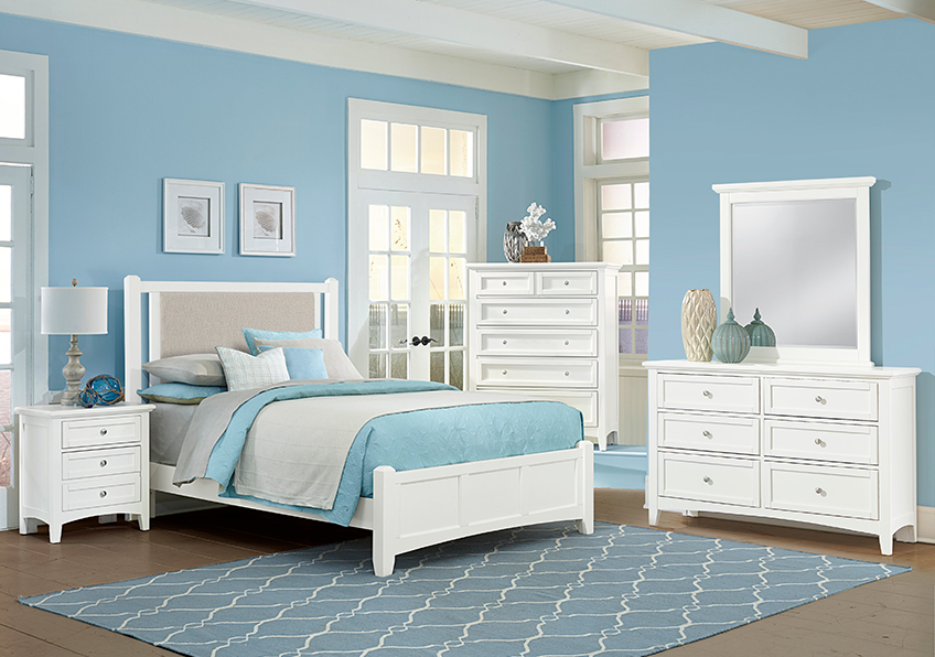 Bonanza Upholstered Bed - Grey in Queen - BB29-551-054-855-922 BB29551054855922