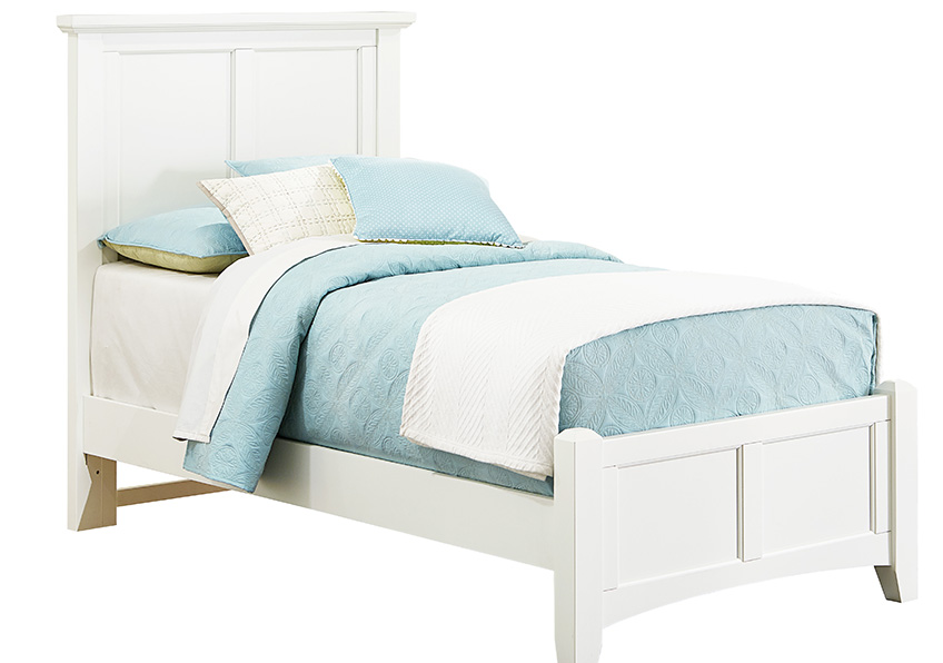 Bonanza Twin Mansion Bed - White Finish - BB29-552/255/911 BB29552255911