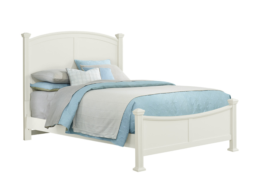 Bonanza Queen & King Poster Bed - White Finish in King - BB29-667-766-922-MS1 BB29667766922MS1