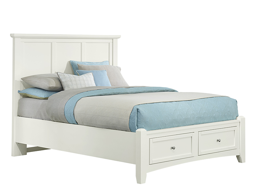 Bonanza Full, Queen, & King Mansion Storage Bed - White Finish in King - BB29-668-066B-502-666 BB29668066B502666