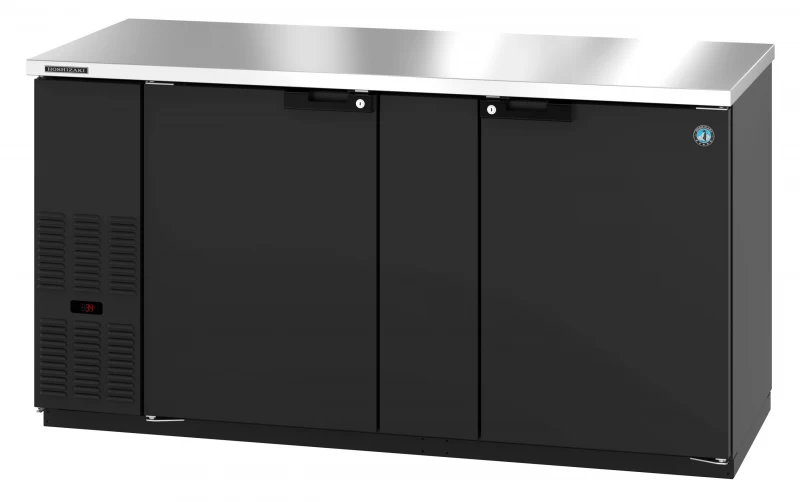 Refrigerator, Two Section Vinyl Back Bar Back Bar, Solid DoorsTitle BB69