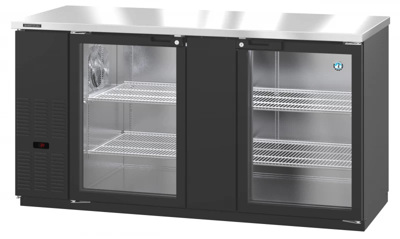 BB69-G, Refrigerator, Two Section Vinyl Back Bar Back Bar, Glass DoorsTitle BB69G