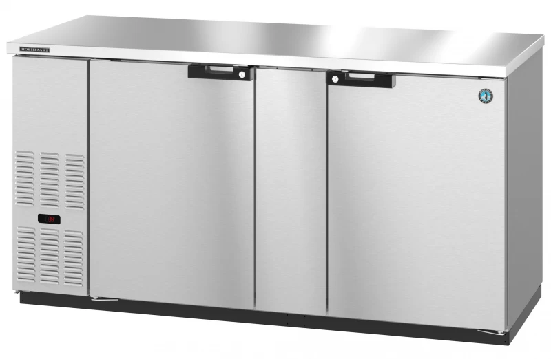 BB80-G-S, Refrigerator, Three Section Back Bar Back Bar, Glass DoorsTitle BB80GS