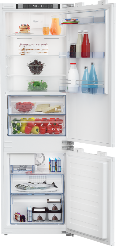 Beko 24" Bottom Freezer Built-In Refrigerator White BBBF2410IM2 Picture 1