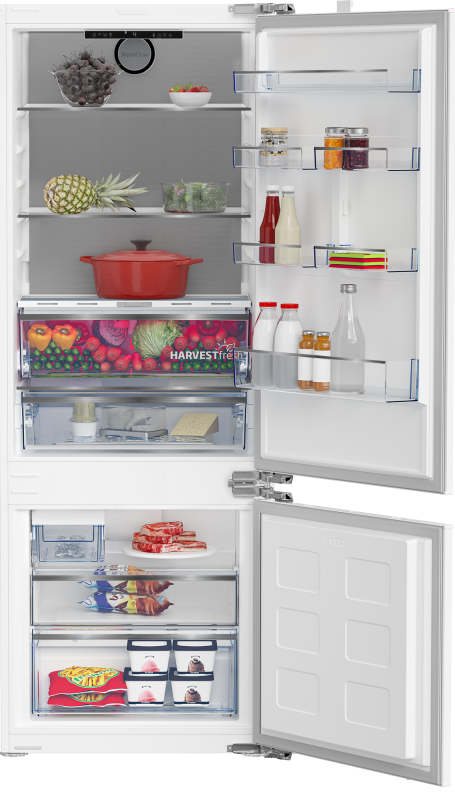 Beko 28'',Bottom Freezer Built-In Refrigerator with - White BBBF2813IM Picture 1