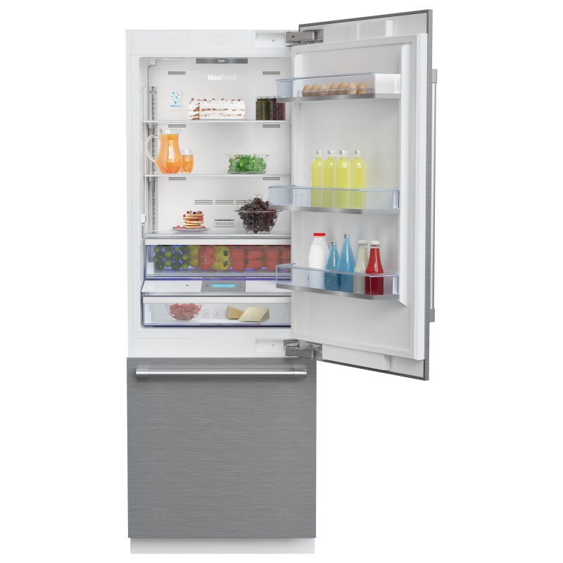 30" Freezer Bottom Built-In Refrigerator with Auto Ice Maker and Internal Water Dispenser BBBF3019IMWE