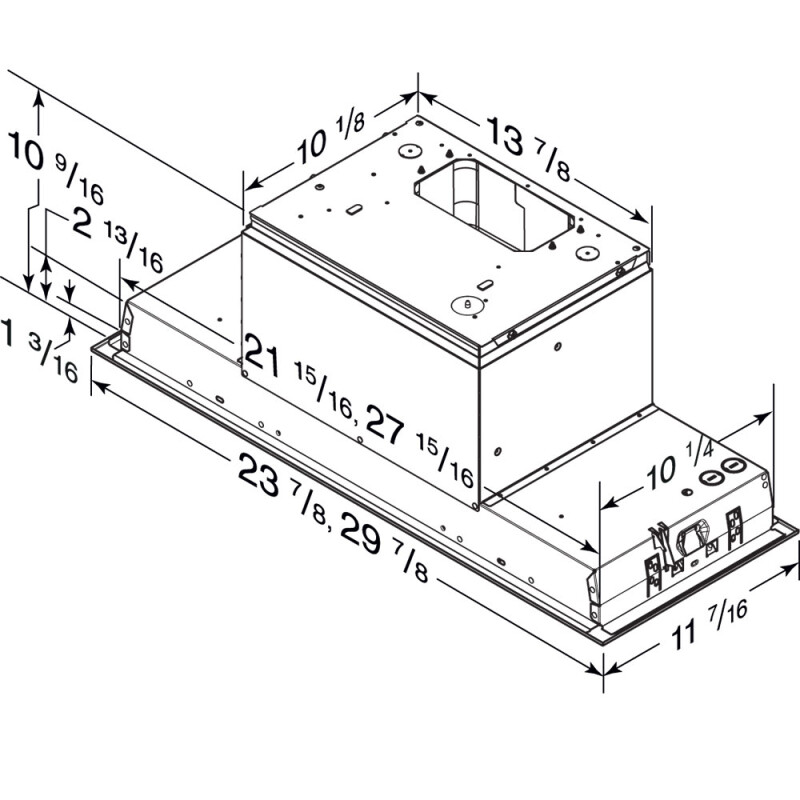 30-Inch Built-In Power Pack Insert w/ Easy Install System, 350 Max Blower CFM view 6