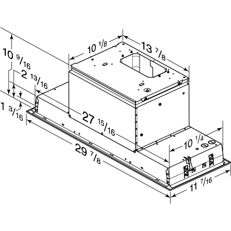 30Inch BuiltIn Power Pack Insert, 650 Max Blower CFM, view 6