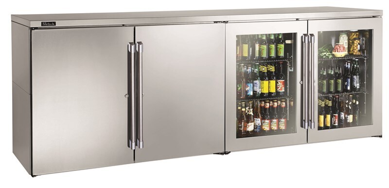 Remote back bar refrigerators allow customers to mount the compressor in an alternate location, ideal for remote servicing & noise isolation. BBR96