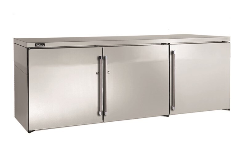 Remote back bar refrigerators allow customers to mount the compressor in an alternate location, ideal for remote servicing & noise isolation. Low Profile 29" total height, designed for areas 