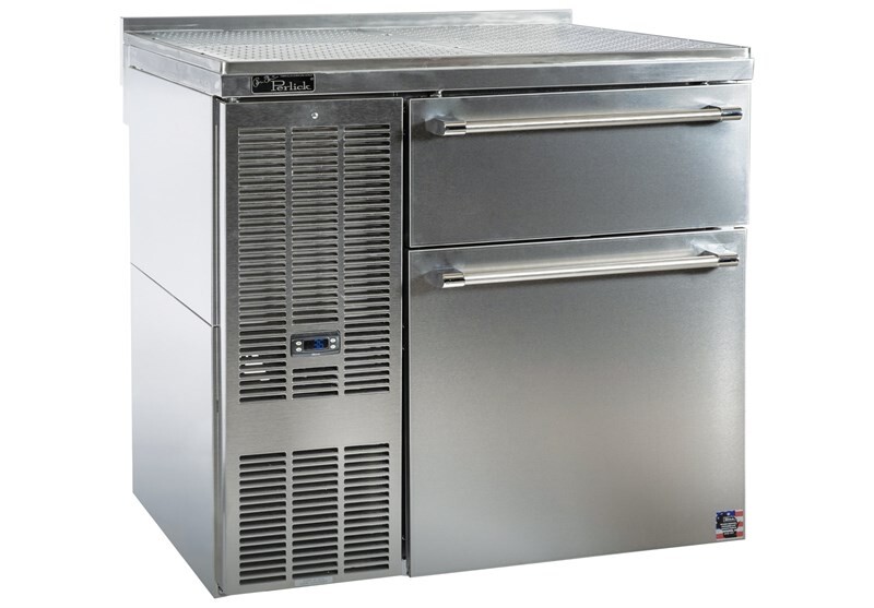 A small yet robust front-facing bar-prep system designed with Tobin Ellis’Zero-Step Bartending approach to increase throughput, reduce labor cost, improve bartender wellness, and enhance hosp